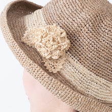 画像をギャラリービューアに読み込む, 手編み ナチュラル ラフィア インテリア コサージュ マダガスカル