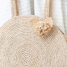 画像をギャラリービューアに読み込む, 手編み ナチュラル ラフィア インテリア コサージュ マダガスカル