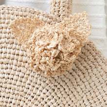 画像をギャラリービューアに読み込む, 手編み ナチュラル ラフィア インテリア コサージュ マダガスカル