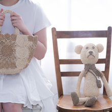 画像をギャラリービューアに読み込む, 手編み ナチュラル ラフィア インテリア 編みぐるみ アニマル マダガスカル