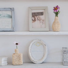 画像をギャラリービューアに読み込む, 手編み ナチュラル ラフィア インテリア バッグ 一輪挿し