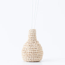 画像をギャラリービューアに読み込む, 手編み ナチュラル ラフィア インテリア バッグ 一輪挿し