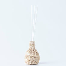 画像をギャラリービューアに読み込む, 手編み ナチュラル ラフィア インテリア バッグ 一輪挿し