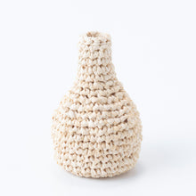 画像をギャラリービューアに読み込む, 手編み ナチュラル ラフィア インテリア バッグ 一輪挿し