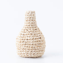 画像をギャラリービューアに読み込む, 手編み ナチュラル ラフィア インテリア バッグ 一輪挿し