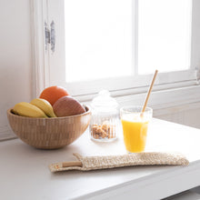 画像をギャラリービューアに読み込む, 手編み ナチュラル ラフィア インテリア バッグ バンブーストロー