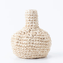 画像をギャラリービューアに読み込む, 手編み ナチュラル ラフィア インテリア バッグ 一輪挿し