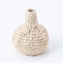 画像をギャラリービューアに読み込む, 手編み ナチュラル ラフィア インテリア バッグ 一輪挿し
