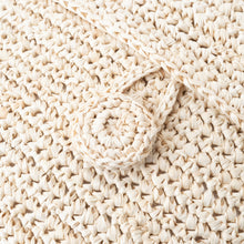 画像をギャラリービューアに読み込む, 手編み ナチュラル ラフィア インテリア アバカ クッション マダガスカル