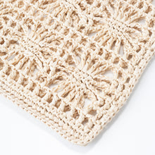 画像をギャラリービューアに読み込む, 手編み ナチュラル ラフィア エコバッグ