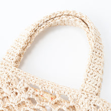 画像をギャラリービューアに読み込む, 手編み ナチュラル ラフィア エコバッグ