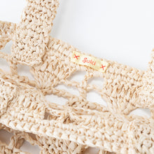 画像をギャラリービューアに読み込む, 手編み ナチュラル ラフィア エコバッグ