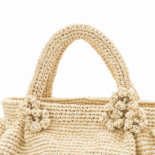 画像をギャラリービューアに読み込む, 手編み ナチュラル 天然 ラフィア バッグ マダガスカル