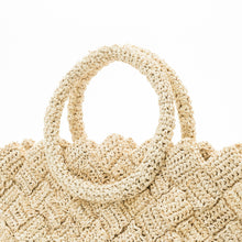 画像をギャラリービューアに読み込む, 手編み ナチュラル 天然 ラフィア バッグ マダガスカル