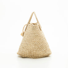 画像をギャラリービューアに読み込む, 手編み ナチュラル 天然 ラフィア バッグ マダガスカル