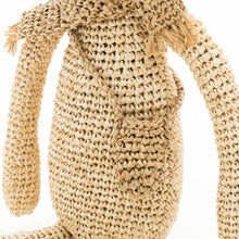 画像をギャラリービューアに読み込む, 手編み ナチュラル ラフィア インテリア 編みぐるみ アニマル マダガスカル