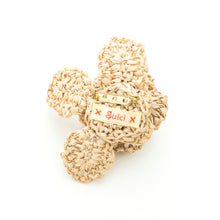 画像をギャラリービューアに読み込む, 手編み ナチュラル ラフィア フラワー コサージュ マダガスカル