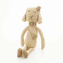 画像をギャラリービューアに読み込む, 天然ラフィア 手編み 編みぐるみ イヌのCanie (カニー)_CNE