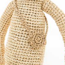 画像をギャラリービューアに読み込む, 天然ラフィア 手編み 編みぐるみ イヌのCanie (カニー)_CNE
