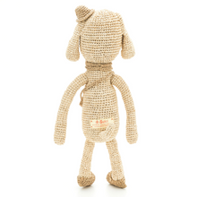 画像をギャラリービューアに読み込む, 天然ラフィア 手編み 編みぐるみ イヌのCanie (カニー)_CNE