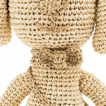 画像をギャラリービューアに読み込む, 天然ラフィア 手編み 編みぐるみ イヌのCanie (カニー)_CNE