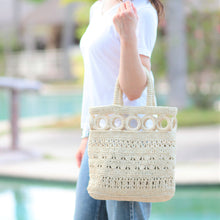 画像をギャラリービューアに読み込む, 手編み ナチュラル 天然 ラフィア バッグ マダガスカル