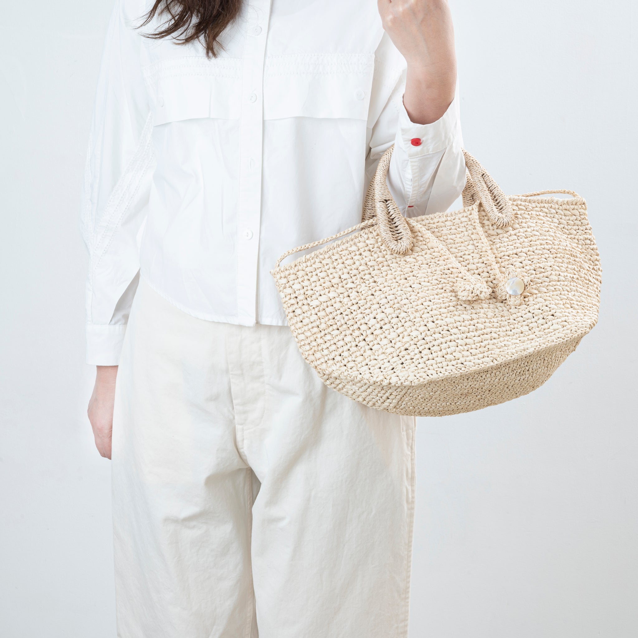 天然ラフィア 手編み チャチャバッグ_CHA – sulcibag