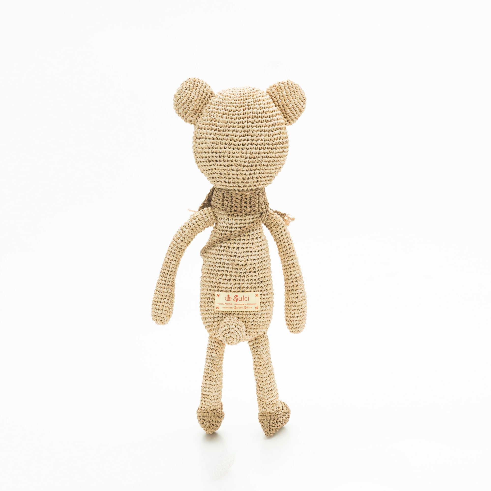 天然ラフィア 手編み 編みぐるみ クマのTed (テッド)_TED – sulcibag